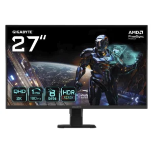 Monitor Gaming Gigabyte Led 27 (Gs27Qa) Ips, Qhd 2K , 2560 X 1440, 2 Hdmi/Dp, 1Ms, 180Hz, F/Sync