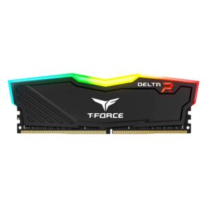 Memoria Ram Teamgroup T-force Delta Ddr4 8gb/3200 (Tf3d48g3200hc16f01) Negro, Led-rgb