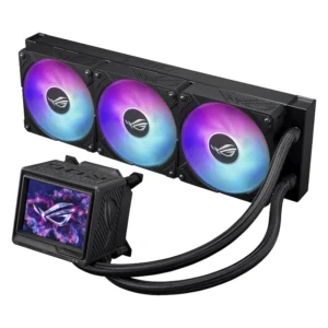 Enfriamiento Liquido Asus (Rog Ryujin III 360 Argb Extreme) 1150/1851-Am4/Am5, Negro, X3 Fan, Bomba Asetek Gen8 V2, Ventiladores Magneticos, Lcd 3.5