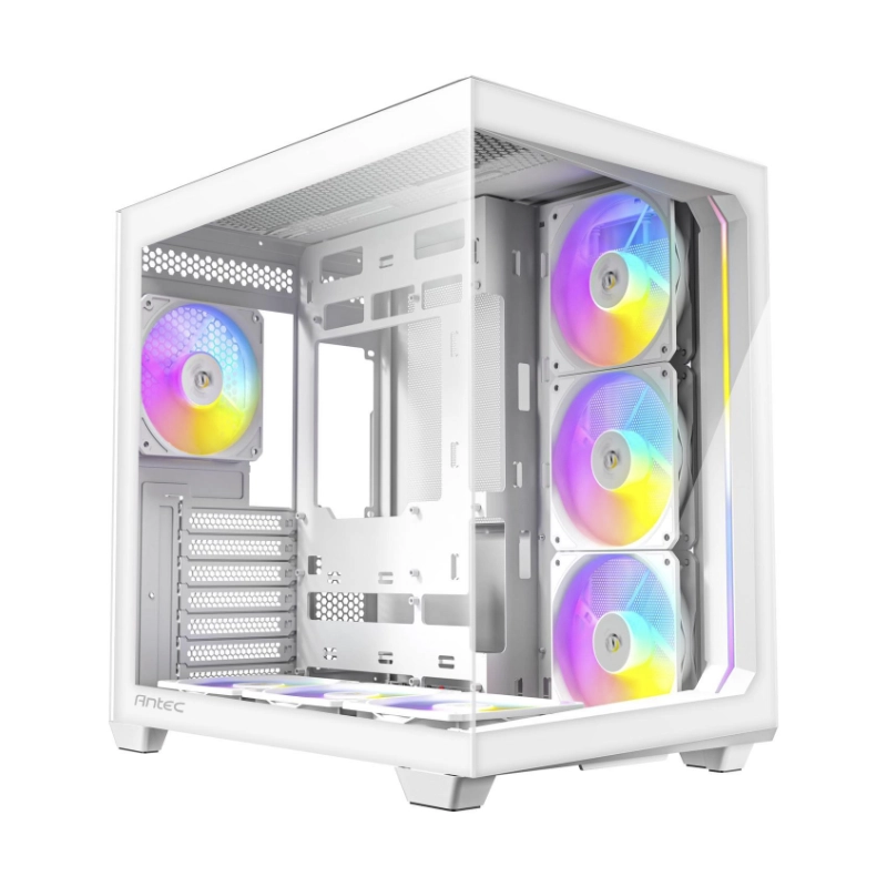 Case Antec C5 Constellation White (0-761345-10034-2) Sin Fuente, Blanco, Atx, X7 Fan, 2 Panel Vidrio, Led-argb 2 Case Antec C5 Constellation White (0-761345-10034-2) Sin Fuente, Blanco, Atx, X7 Fan, 2 Panel Vidrio, Led-argb - Imagen 2