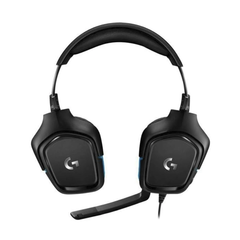 Auricular Logitech G432 (981-000769) Gaming, Negro Con Azul, 7.1, Jack X1 + Cable Jack X2 + Adaptador Usb 2 Auricular Logitech G432 (981-000769) Gaming, Negro Con Azul, 7.1, Jack X1 + Cable Jack X2 + Adaptador Usb - Imagen 2