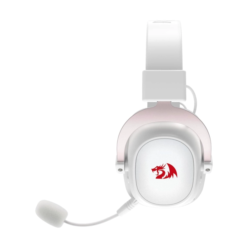 Auricular Inalambrico Redragon Zeus Pro (H510W-Pro) Gaming, Blanco, 7.1, Usb Wireless + Cable Usb, Led-Rgb 2 Auricular Inalambrico Redragon Zeus Pro (H510W-Pro) Gaming, Blanco, 7.1, Usb Wireless + Cable Usb, Led-Rgb - Imagen 2