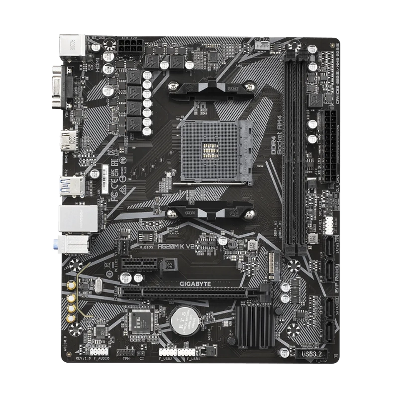 Placa Gigabyte (A520m K V2) Am4, Micro-atx, Ddr4 2 Placa Gigabyte (A520m K V2) Am4, Micro-atx, Ddr4 - Imagen 2