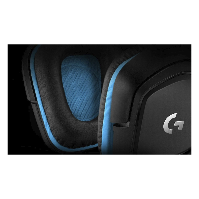 Auricular Logitech G432 (981-000769) Gaming, Negro Con Azul, 7.1, Jack X1 + Cable Jack X2 + Adaptador Usb 3 Auricular Logitech G432 (981-000769) Gaming, Negro Con Azul, 7.1, Jack X1 + Cable Jack X2 + Adaptador Usb - Imagen 3