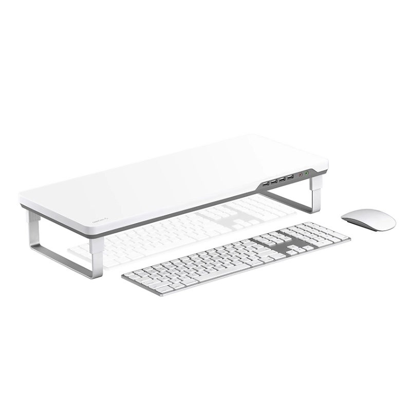 Soporte Para Monitor Deep Cool M-desk F1 (Dp-ms-mdf1) Gris, 4 Usb, Audio 3 Soporte Para Monitor Deep Cool M-desk F1 (Dp-ms-mdf1) Gris, 4 Usb, Audio - Imagen 3