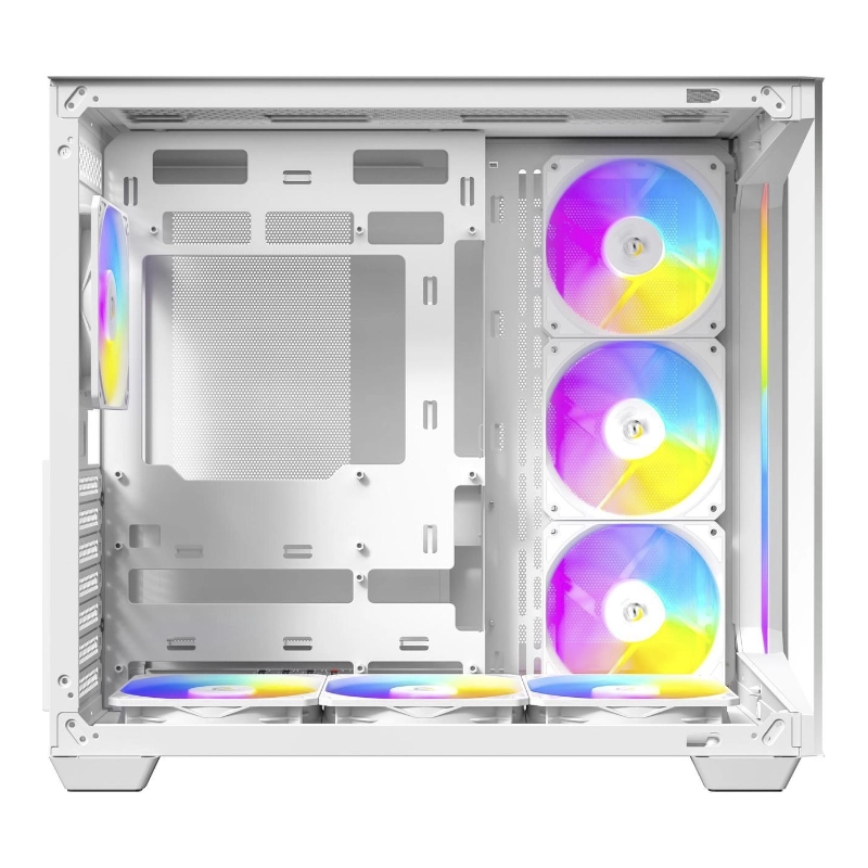 Case Antec C5 Constellation White (0-761345-10034-2) Sin Fuente, Blanco, Atx, X7 Fan, 2 Panel Vidrio, Led-argb 4 Case Antec C5 Constellation White (0-761345-10034-2) Sin Fuente, Blanco, Atx, X7 Fan, 2 Panel Vidrio, Led-argb - Imagen 4