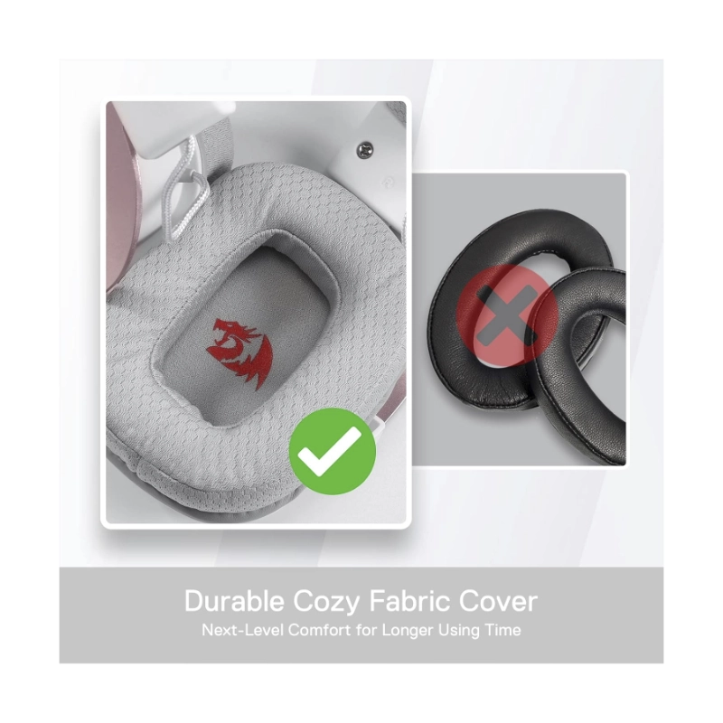 Auricular Redragon Zeus X (H510w-rgb) Gaming, Blanco, 7.1, Conexion Usb, Led-rgb 4 Auricular Redragon Zeus X (H510w-rgb) Gaming, Blanco, 7.1, Conexion Usb, Led-rgb - Imagen 4