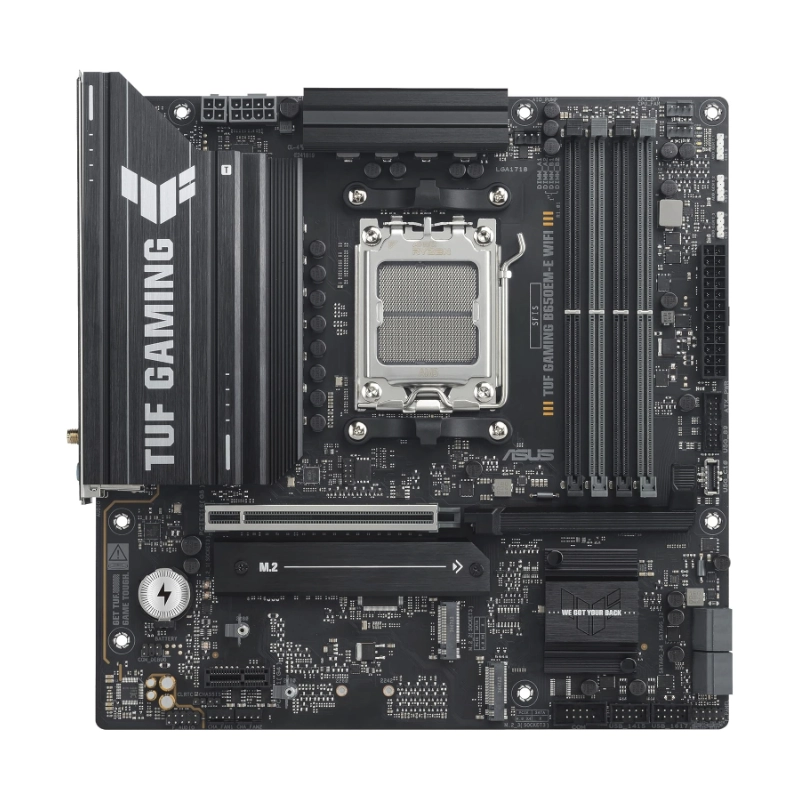 Placa Asus (Tuf Gaming B650Em-E Wifi) Am5, Wifi 6, Micro-Atx, Ethernet De 2.5 Gb, Usb-C, Ddr5 2 Placa Asus (Tuf Gaming B650Em-E Wifi) Am5, Wifi 6, Micro-Atx, Ethernet De 2.5 Gb, Usb-C, Ddr5 - Imagen 2
