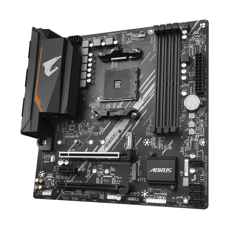 Placa Gigabyte (B550M Aorus Elite) Am4, Micro-Atx, Ddr4 4 Placa Gigabyte (B550M Aorus Elite) Am4, Micro-Atx, Ddr4 - Imagen 4
