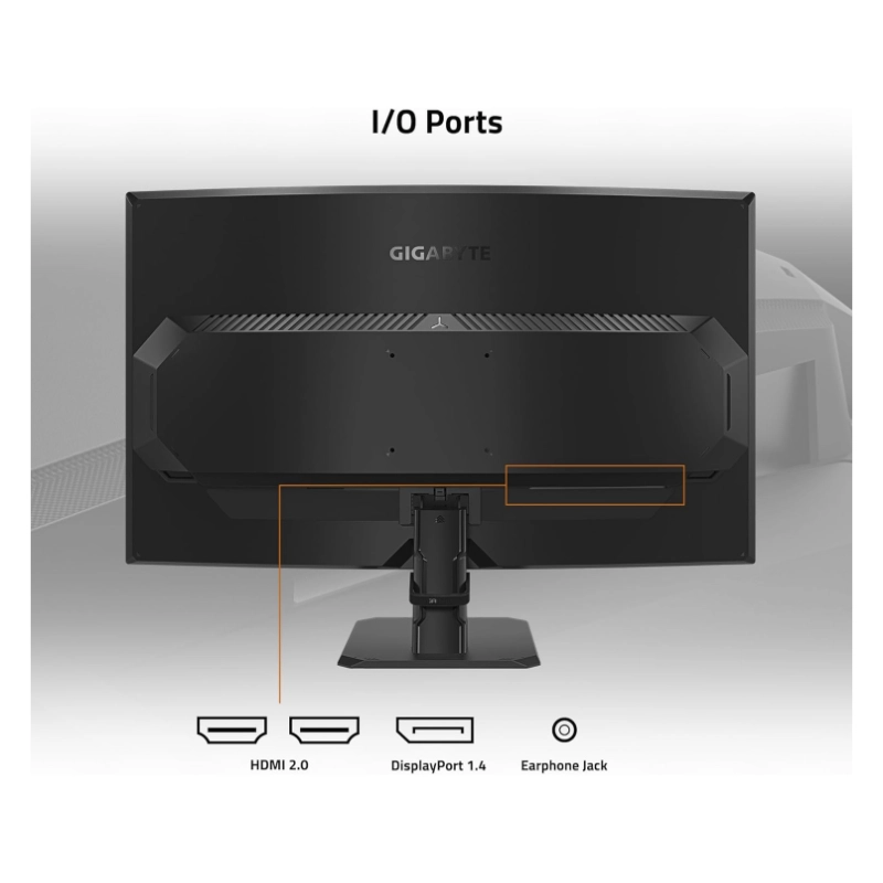 Monitor Gaming Gigabyte Led 32 (Gs32Qca) Curvo, Va, Qhd 2K , 2560X1440, 2 Hdmi/Dp, 1Ms, 180Hz, F/Sync 4 Monitor Gaming Gigabyte Led 32 (Gs32Qca) Curvo, Va, Qhd 2K , 2560X1440, 2 Hdmi/Dp, 1Ms, 180Hz, F/Sync - Imagen 4