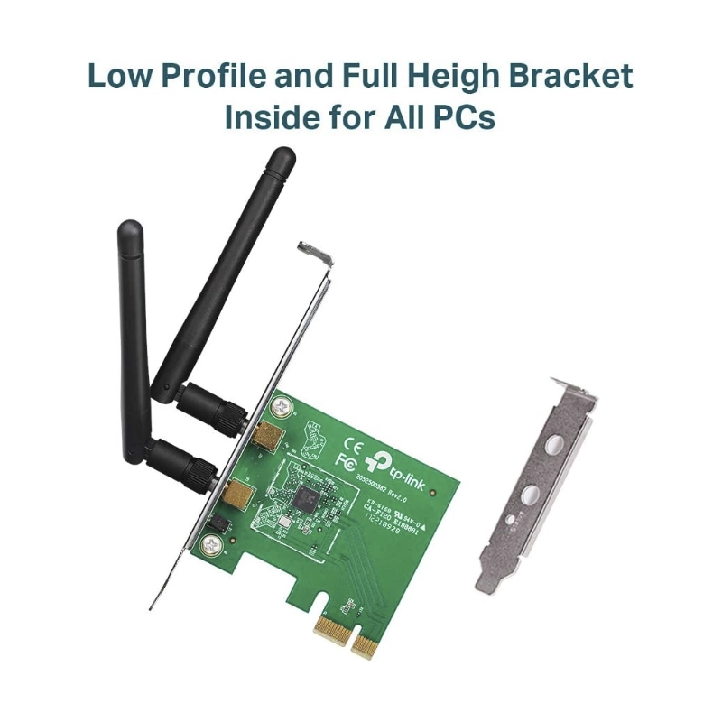 Tarjeta Pcie Inalambrico Tp-link (Tl-wn881nd) 2.4ghz/300mbps, Antena X2 4 Tarjeta Pcie Inalambrico Tp-link (Tl-wn881nd) 2.4ghz/300mbps, Antena X2 - Imagen 4