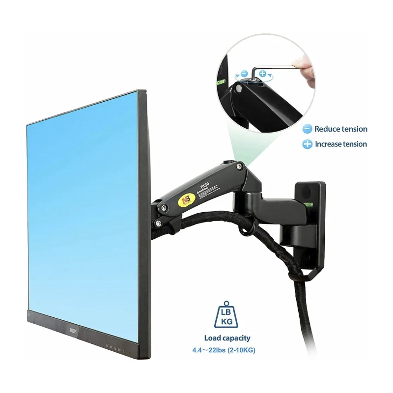 Brazo Soporte Para Monitor North Bayou F150 (1100671042) Rack Pared, Para 17 A 35, De 3Kg Hasta 12Kg, Spcc Con Revestimiento Acabado 5 Brazo Soporte Para Monitor North Bayou F150 (1100671042) Rack Pared, Para 17 A 35, De 3Kg Hasta 12Kg, Spcc Con Revestimiento Acabado - Imagen 5