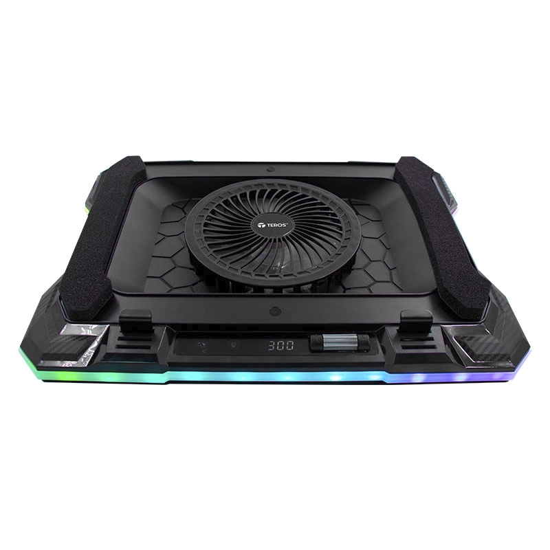 Cooler Para Laptop Teros (Te-7133n) Negro, Para 14 Al 19, X1 Fan, Pantalla Lcd, Led-rgb 5 Cooler Para Laptop Teros (Te-7133n) Negro, Para 14 Al 19, X1 Fan, Pantalla Lcd, Led-rgb - Imagen 5