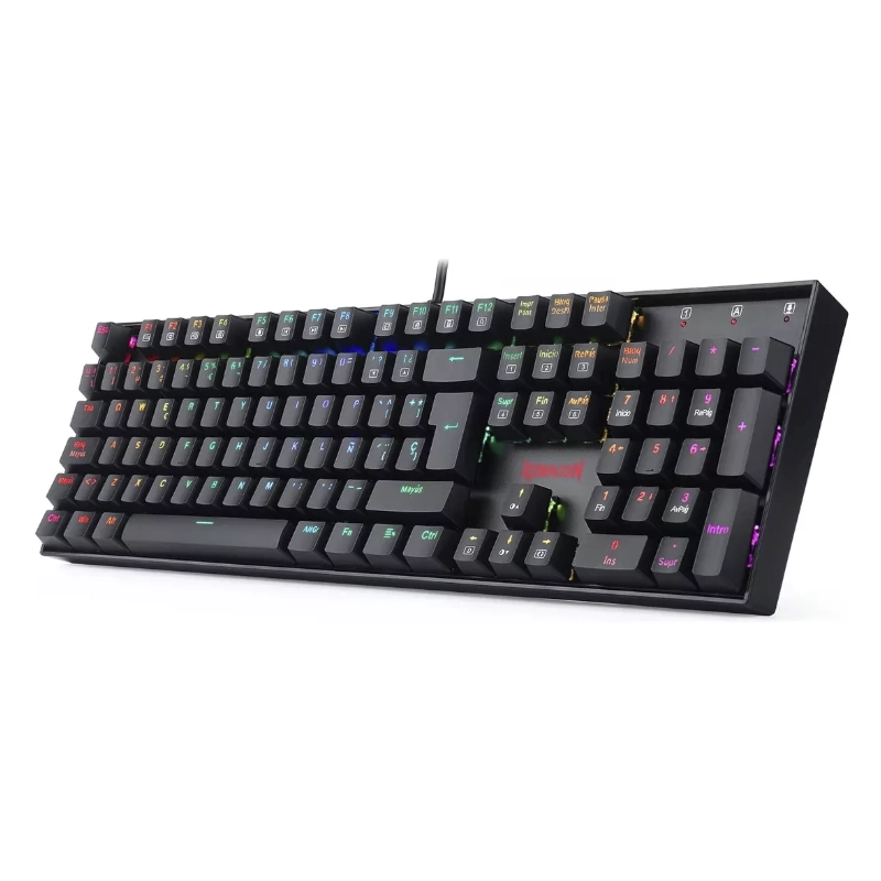Teclado Redragon Mitra (K551rgb-1) Gaming, Negro, Mecanico, Switch Rojo, Led-rgb 2 Teclado Redragon Mitra (K551rgb-1) Gaming, Negro, Mecanico, Switch Rojo, Led-rgb - Imagen 2