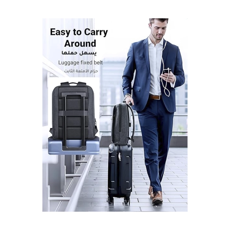 Mochila Para Laptop Ugreen Lp664 (90798) Dark Grey, Resistente A Golpes E Impermeable, Hasta 15.6 5 Mochila Para Laptop Ugreen Lp664 (90798) Dark Grey, Resistente A Golpes E Impermeable, Hasta 15.6 - Imagen 5