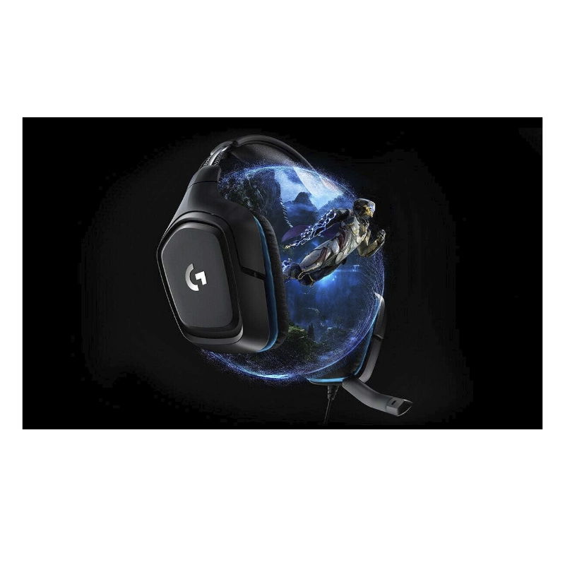 Auricular Logitech G432 (981-000769) Gaming, Negro Con Azul, 7.1, Jack X1 + Cable Jack X2 + Adaptador Usb 6 Auricular Logitech G432 (981-000769) Gaming, Negro Con Azul, 7.1, Jack X1 + Cable Jack X2 + Adaptador Usb - Imagen 6
