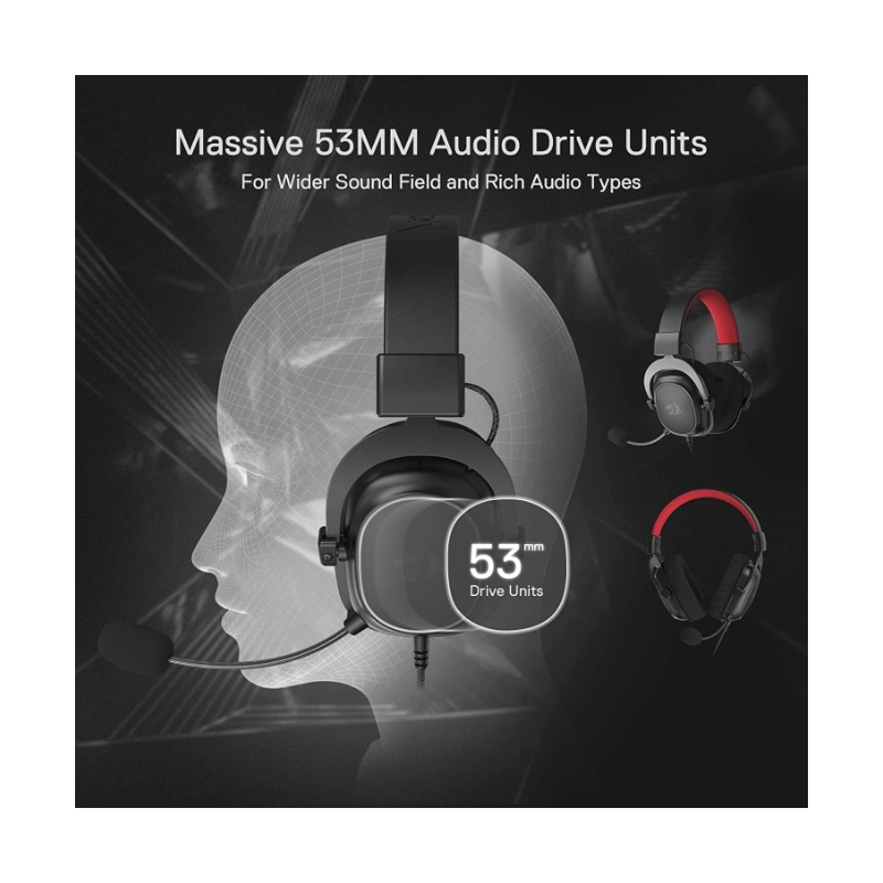 Auricular Redragon Zeus-x (H510-rgb) Gaming, Negro, 7.1, Conexion Usb, Led-rgb 6 Auricular Redragon Zeus-x (H510-rgb) Gaming, Negro, 7.1, Conexion Usb, Led-rgb - Imagen 6