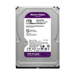 Disco Duro Western Digital 1Tb (Wd11Purz) Purpura, 64 Mb, 5400Rpm, Para Camara Vigilancia