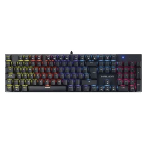 Teclado Halion Comanche 105 (Km203) Gaming, Mecanico, Switch Rojo, Led Rainbow