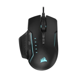 Mouse Corsair Glaive Pro (Ch-9302311-Na) Gaming, Negro, 18000 Dpi, Agarres Intercambiables, Aluminio, Led-Rgb