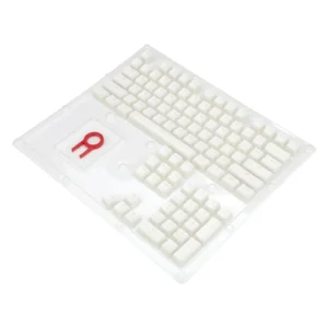 Teclas Redragon Scarab (A130-Sp-White) Gaming , Blanco, Perfil Oem, Con Capa Translucida Para Teclado Mecanico, 104 Teclas