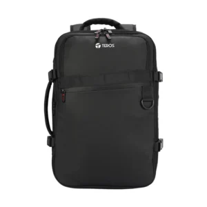 Mochila Para Laptop Teros Travel (Te-Acs9025) Negro, Cremallera Expandible, 4 Clips De Seguridad, Hasta 15.6