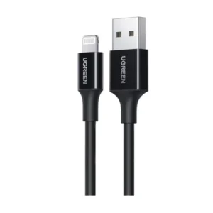 Cable De Carga & Datos Usb-C A Lightning Ugreen (80822) Negro, Certificado Mfi, 2,4 A, Hasta 480 Mb/S, Compatible Con Iphone, Ipad Y Ipod, 1 Metro