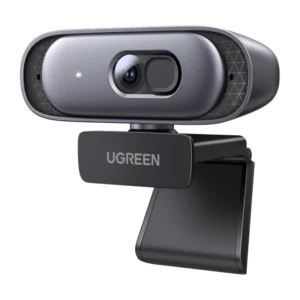 Camara Web Ugreen Cm778 (35626) Fhd, 2K 30 Fps, Negro, Dos Microfonos Incorporados, Cancelacion De Ruido, Rotacion 360, Soporta Streaming Youtube