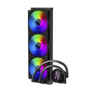 Enfriamiento Liquido 1Stplayer Thunderstorm Ts4 360 (Ts4-360-Bk) Negro, 1150/1851-Am4/Am5, X3 Fan, Visualizacion De Temperatura, Led-Argb