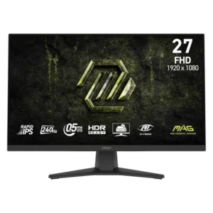 Monitor Gaming Msi Led 27 (Mag 272F X24) Rapid Ips, Fhd, 2 Hdmi/Dp, 0.5Ms, 240Hz, Eye Care, Ai Navigator, Sincronizacion Adaptativa Amd
