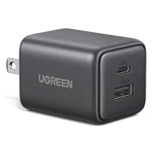 Cargador De Pared Ugreen X514 (55533) Gan, X1 Usb-C, X1 Usb-A, Carga Rapida De 20W