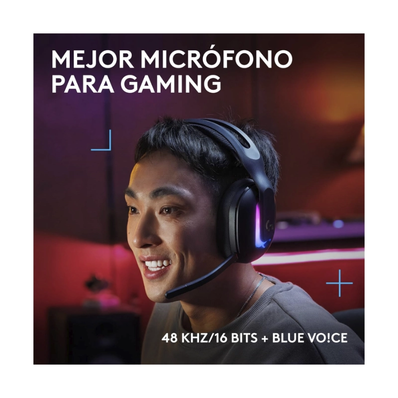 Auricular Inalambrico Logitech G522 Lightspeed (981-001543) Negro, Microfono De Ancho De Banda Completo Y Audio Sincronizado Avanzado, Bluetooth, Rgb 2 Auricular Inalambrico Logitech G522 Lightspeed (981-001543) Negro, Microfono De Ancho De Banda Completo Y Audio Sincronizado Avanzado, Bluetooth, Rgb - Imagen 2