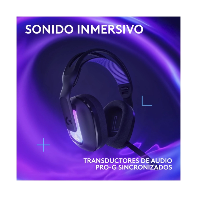 Auricular Inalambrico Logitech G522 Lightspeed (981-001543) Negro, Microfono De Ancho De Banda Completo Y Audio Sincronizado Avanzado, Bluetooth, Rgb 4 Auricular Inalambrico Logitech G522 Lightspeed (981-001543) Negro, Microfono De Ancho De Banda Completo Y Audio Sincronizado Avanzado, Bluetooth, Rgb - Imagen 4