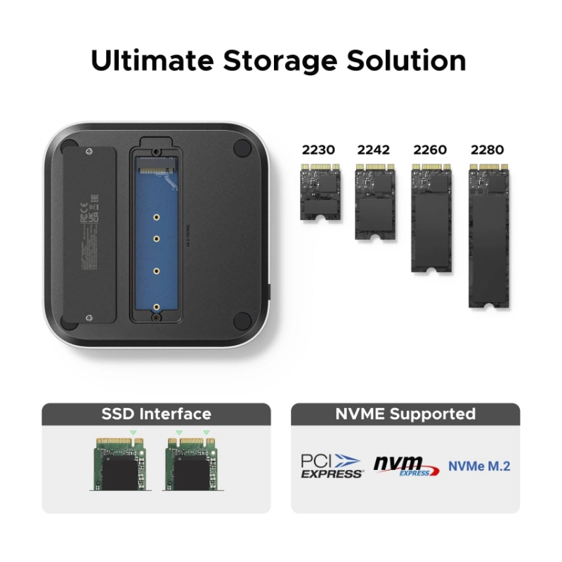 Base De Expansion Usb-C A 11 En 1 Para Mac Mini M4/M4 Pro Ugreen Cm841 (65487) X2 Usb-C, X5 Usb-A, X1 Sd Card Slot, X1 Tf Card Slot, X1 M.2 Slot 4 Base De Expansion Usb-C A 11 En 1 Para Mac Mini M4/M4 Pro Ugreen Cm841 (65487) X2 Usb-C, X5 Usb-A, X1 Sd Card Slot, X1 Tf Card Slot, X1 M.2 Slot - Imagen 4