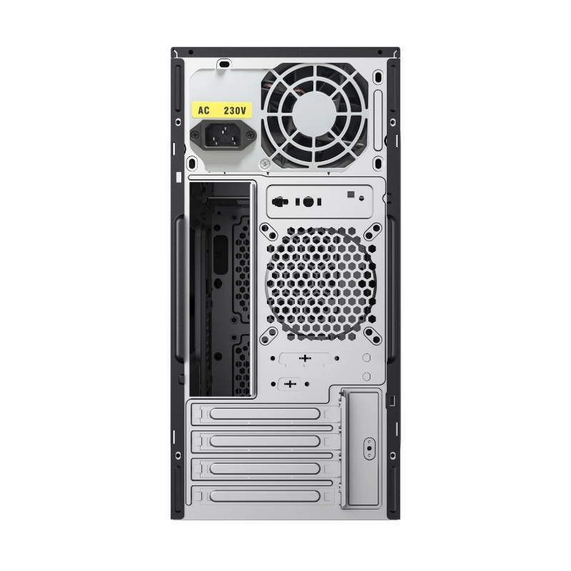 Case Halion Office (6526) Con Fuente De 600W, Negro, Micro-Atx, X1 Fan 5 Case Halion Office (6526) Con Fuente De 600W, Negro, Micro-Atx, X1 Fan - Imagen 5
