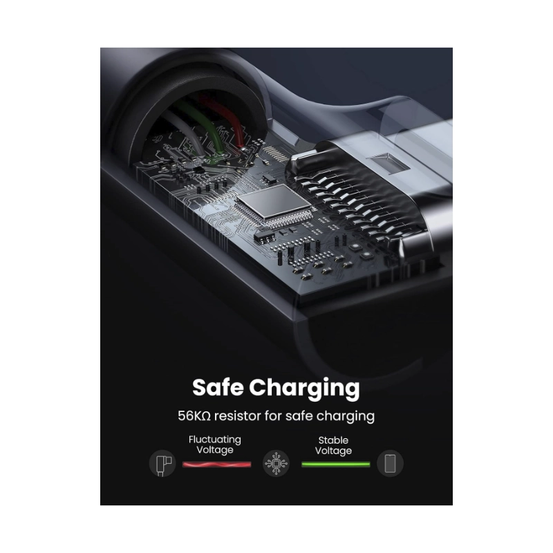 Cable De Carga & Datos Usb A Usb-C Ugreen Us284 (50941) Trenzado, Angulo 90 Grados Tipo C, 1 Metro 5 Cable De Carga & Datos Usb A Usb-C Ugreen Us284 (50941) Trenzado, Angulo 90 Grados Tipo C, 1 Metro - Imagen 5
