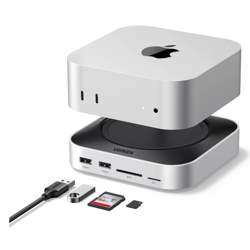 Base De Expansion Usb-C A 11 En 1 Para Mac Mini M4/M4 Pro Ugreen Cm841 (65487) X2 Usb-C, X5 Usb-A, X1 Sd Card Slot, X1 Tf Card Slot, X1 M.2 Slot 8 Base De Expansion Usb-C A 11 En 1 Para Mac Mini M4/M4 Pro Ugreen Cm841 (65487) X2 Usb-C, X5 Usb-A, X1 Sd Card Slot, X1 Tf Card Slot, X1 M.2 Slot - Imagen 8