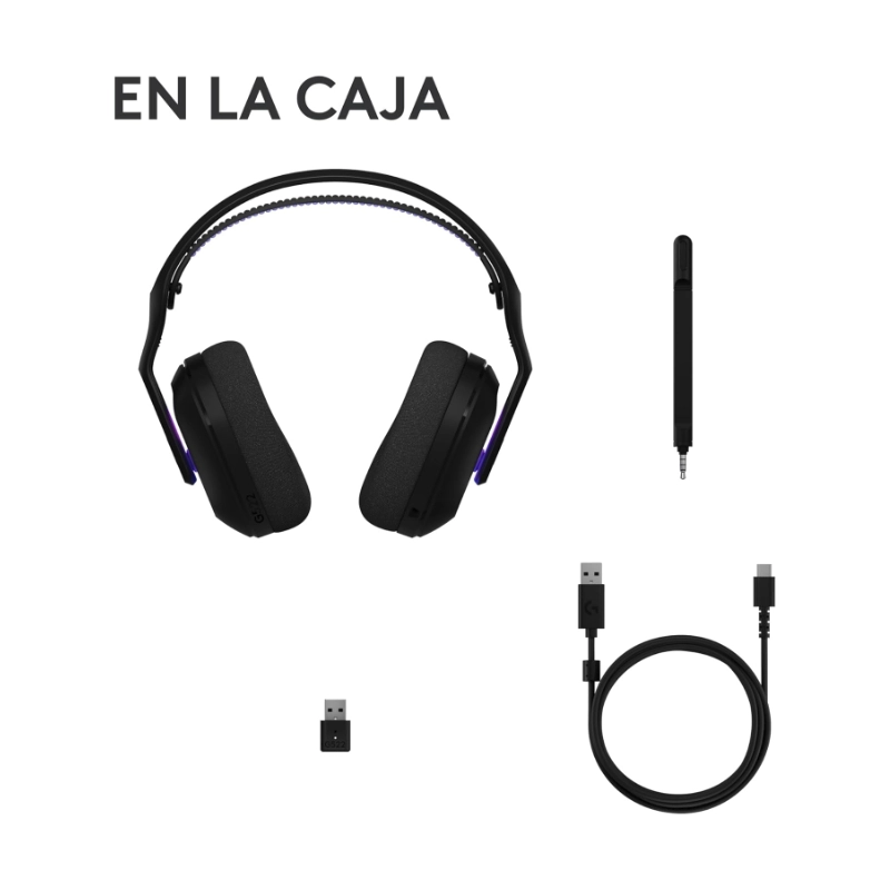 Auricular Inalambrico Logitech G522 Lightspeed (981-001543) Negro, Microfono De Ancho De Banda Completo Y Audio Sincronizado Avanzado, Bluetooth, Rgb 9 Auricular Inalambrico Logitech G522 Lightspeed (981-001543) Negro, Microfono De Ancho De Banda Completo Y Audio Sincronizado Avanzado, Bluetooth, Rgb - Imagen 9
