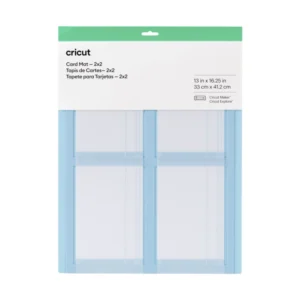 Tapete De Corte Para Tarjetas De 2X2 Cricut (2009488) Reutilizable, Antideslizante, Crea Cuatro Tarjetas Simultaneamente, Para Maquina De 33 X 41 Cm
