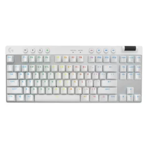 Teclado Inalambrico Logitech G Pro X Tkl Lightspeed 80% (920-012143) Gaming, Blanco, Mecanico, Switch Marron, Bluetooth, Teclas Pbt, Led-Rgb