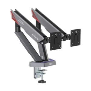 Brazo Soporte Para 2 Monitores Msi (Mpg Mt161Dr) Rack Base, Para 17 A 38, De 2Kg Hasta 16Kg, Montaje Ajustable Con Resorte