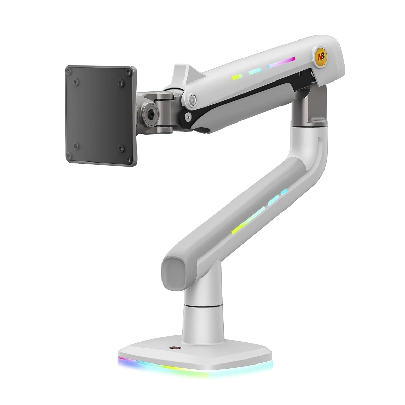 Brazo Soporte Para Monitor North Bayou F5-Xe (1113421107) Blanco, Rack Base, Para 32 A 60, De 2Kg Hasta 20Kg, Altura Ajustable, Luz Rgb 1 Brazo Soporte Para Monitor North Bayou F5-Xe (1113421107) Blanco, Rack Base, Para 32 A 60, De 2Kg Hasta 20Kg, Altura Ajustable, Luz Rgb