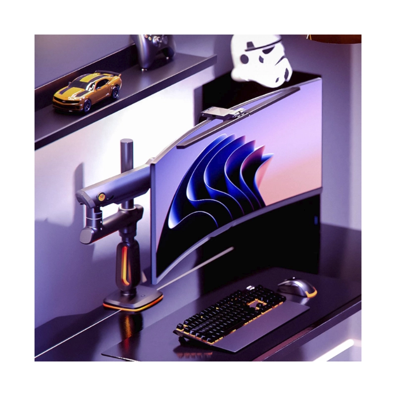 Brazo Soporte Para Monitor North Bayou V8 (1118751094) Gaming, Lake Blue, Rack Base, Para 32 A 60, De 2Kg Hasta 20Kg, Altura Ajustable, Luz Rgb 10 Brazo Soporte Para Monitor North Bayou V8 (1118751094) Gaming, Lake Blue, Rack Base, Para 32 A 60, De 2Kg Hasta 20Kg, Altura Ajustable, Luz Rgb - Imagen 10