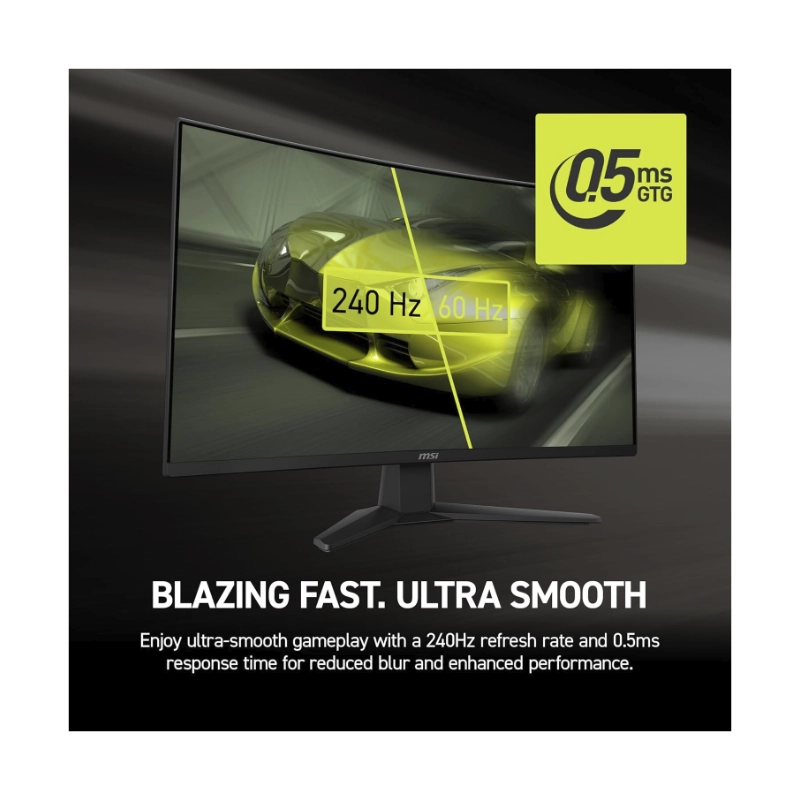 Monitor Gaming Msi 27 (Mag 274Cf X24) Curvo, Fhd, Va, Ai Vision, Hdmi/Dp, 0.5Ms, 240Hz 3 Monitor Gaming Msi 27 (Mag 274Cf X24) Curvo, Fhd, Va, Ai Vision, Hdmi/Dp, 0.5Ms, 240Hz - Imagen 3