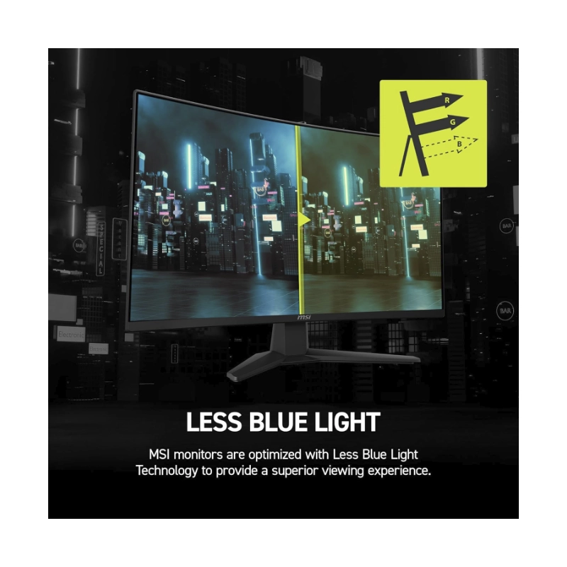 Monitor Gaming Msi 27 (Mag 274Cf X24) Curvo, Fhd, Va, Ai Vision, Hdmi/Dp, 0.5Ms, 240Hz 6 Monitor Gaming Msi 27 (Mag 274Cf X24) Curvo, Fhd, Va, Ai Vision, Hdmi/Dp, 0.5Ms, 240Hz - Imagen 6