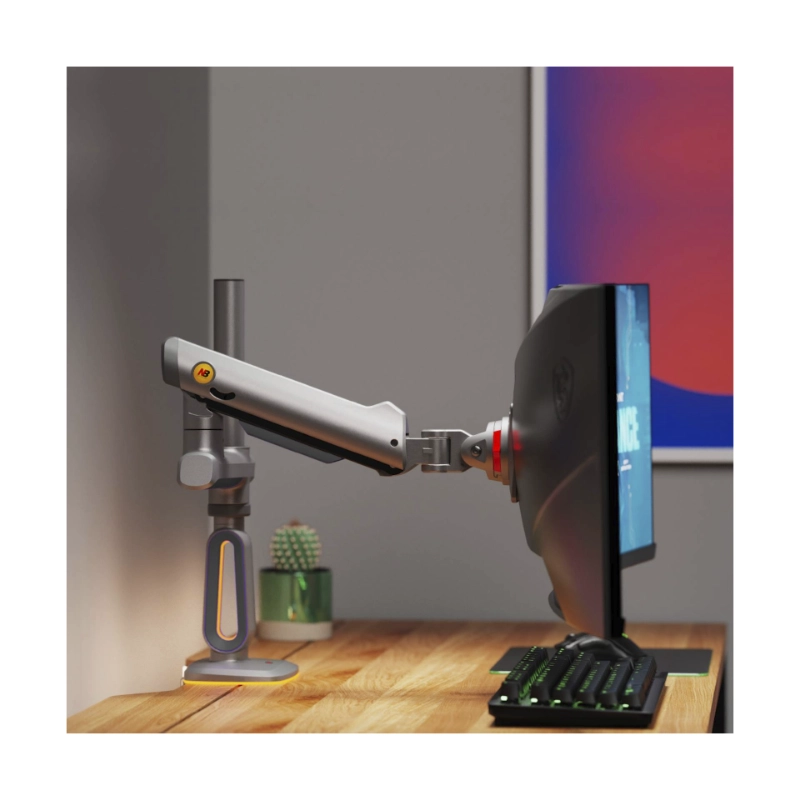 Brazo Soporte Para Monitor North Bayou V8 (1118751094) Gaming, Lake Blue, Rack Base, Para 32 A 60, De 2Kg Hasta 20Kg, Altura Ajustable, Luz Rgb 8 Brazo Soporte Para Monitor North Bayou V8 (1118751094) Gaming, Lake Blue, Rack Base, Para 32 A 60, De 2Kg Hasta 20Kg, Altura Ajustable, Luz Rgb - Imagen 8