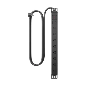 Regleta Ugreen 8 Tomas S111 (25354) Negro, Montaje En Rack, 1875W, 15A, Sobretensiones Pdu, On/Off Switch