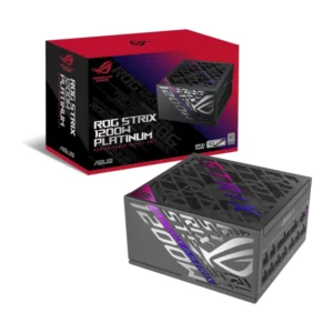 Fuente De Poder Asus Rog Strix 1200W Platinum (Rog-Strix-1200P-Gaming) 1200W, Platinum, Pcie Gen 5.1, Atx3.1, Gan Mosfet, Modular