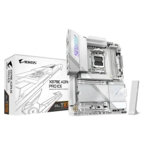 Placa Gigabyte (X870E Aorus Pro Ice) Am5, Atx, Pcie 5.0X3, Wifi 7, Lan De 2.5Gbe, Ddr5