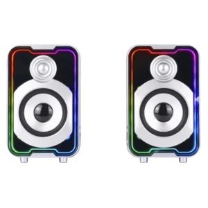 Parlante Halion (Ha-S272) 6W, Negro, Bluetooth, Cable Dual Usb/Usb-C, Led-Rgb